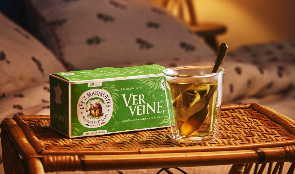 Tisane du soir, pure verveine odorante les 2 marmottes