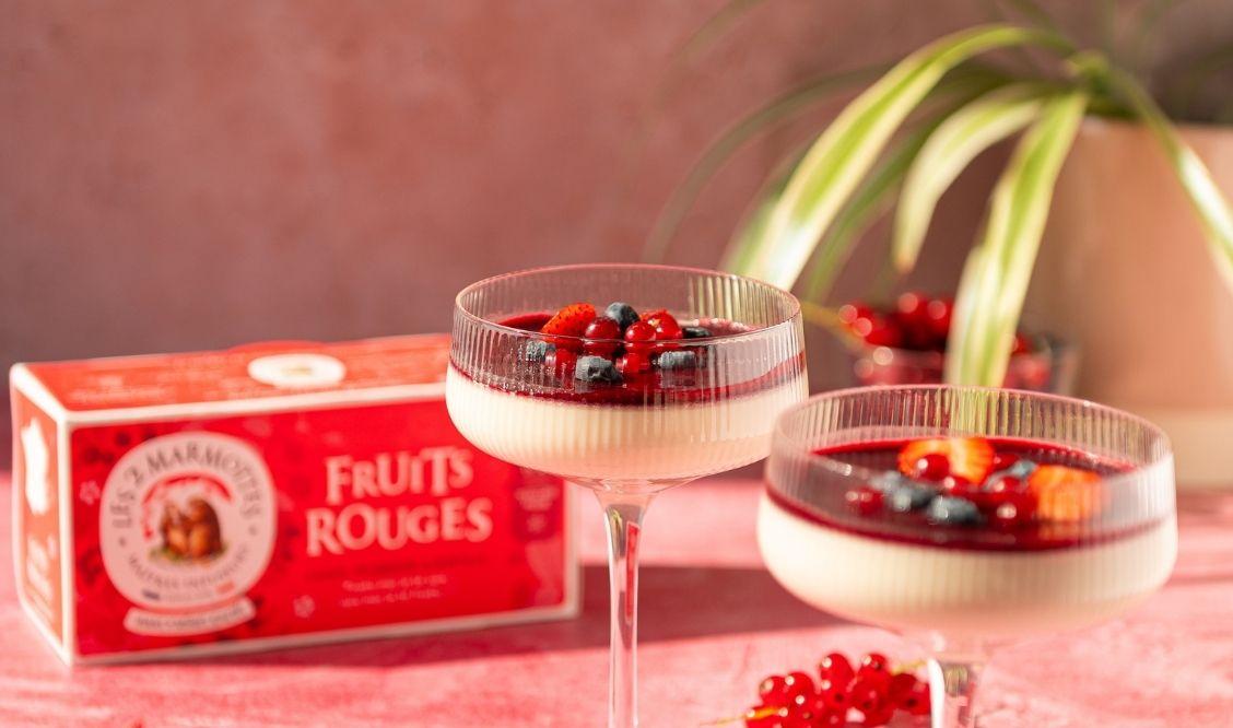 Recette : panna cotta infusée aux fruits rouges