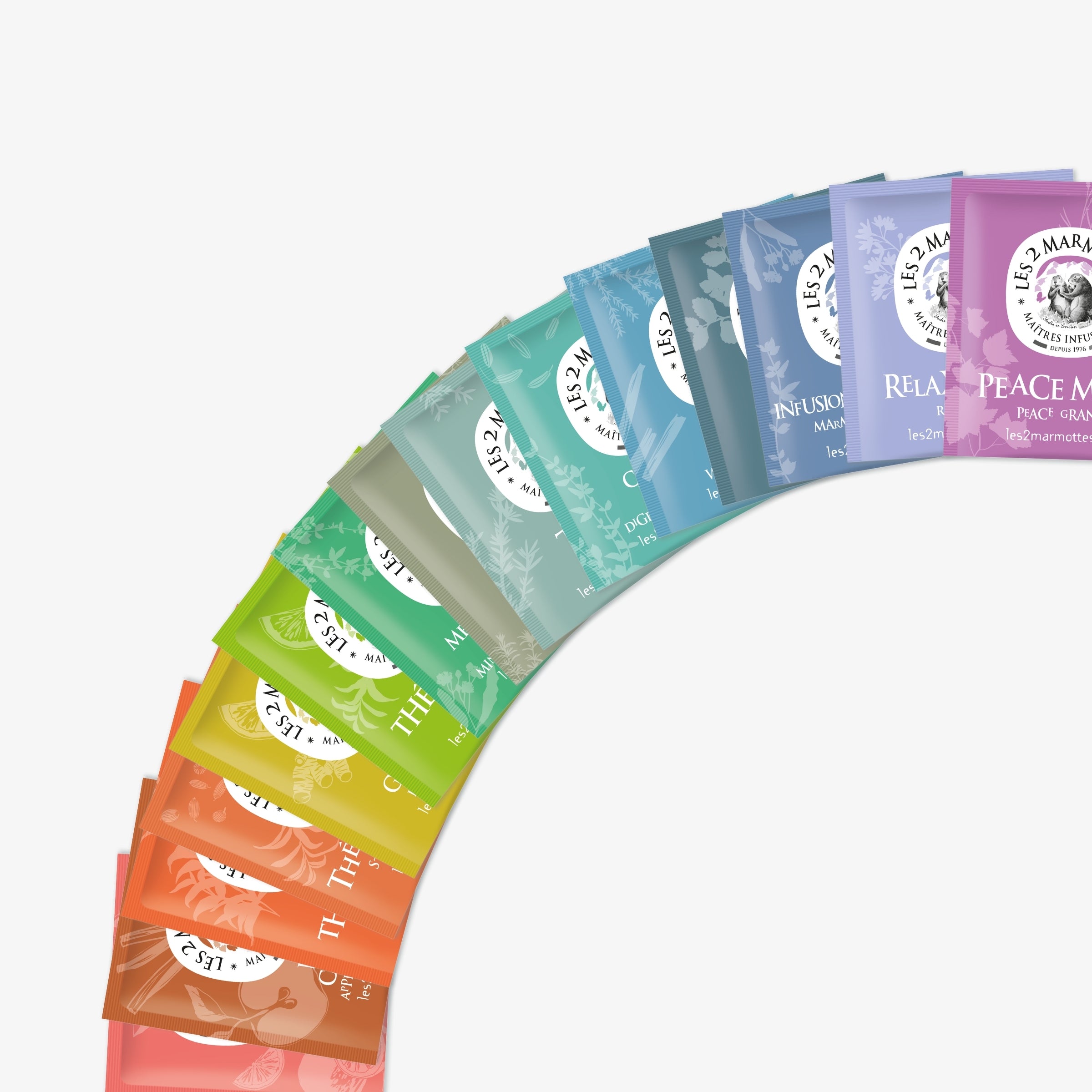 Le coffret au coin du feu contient 15 parfums différents d'infusions et thés 100% plantes