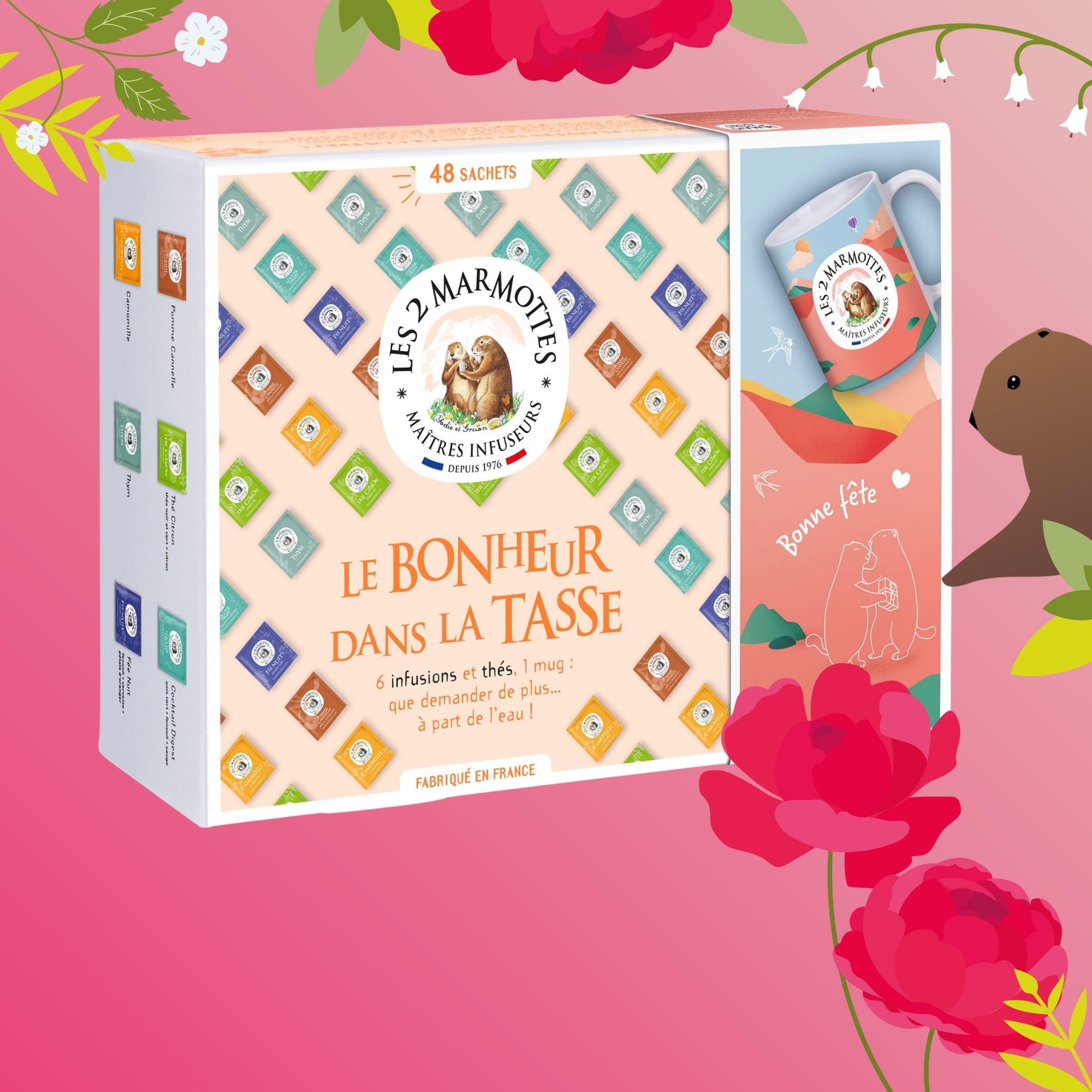 Coffret cadeau tasse et tisanes