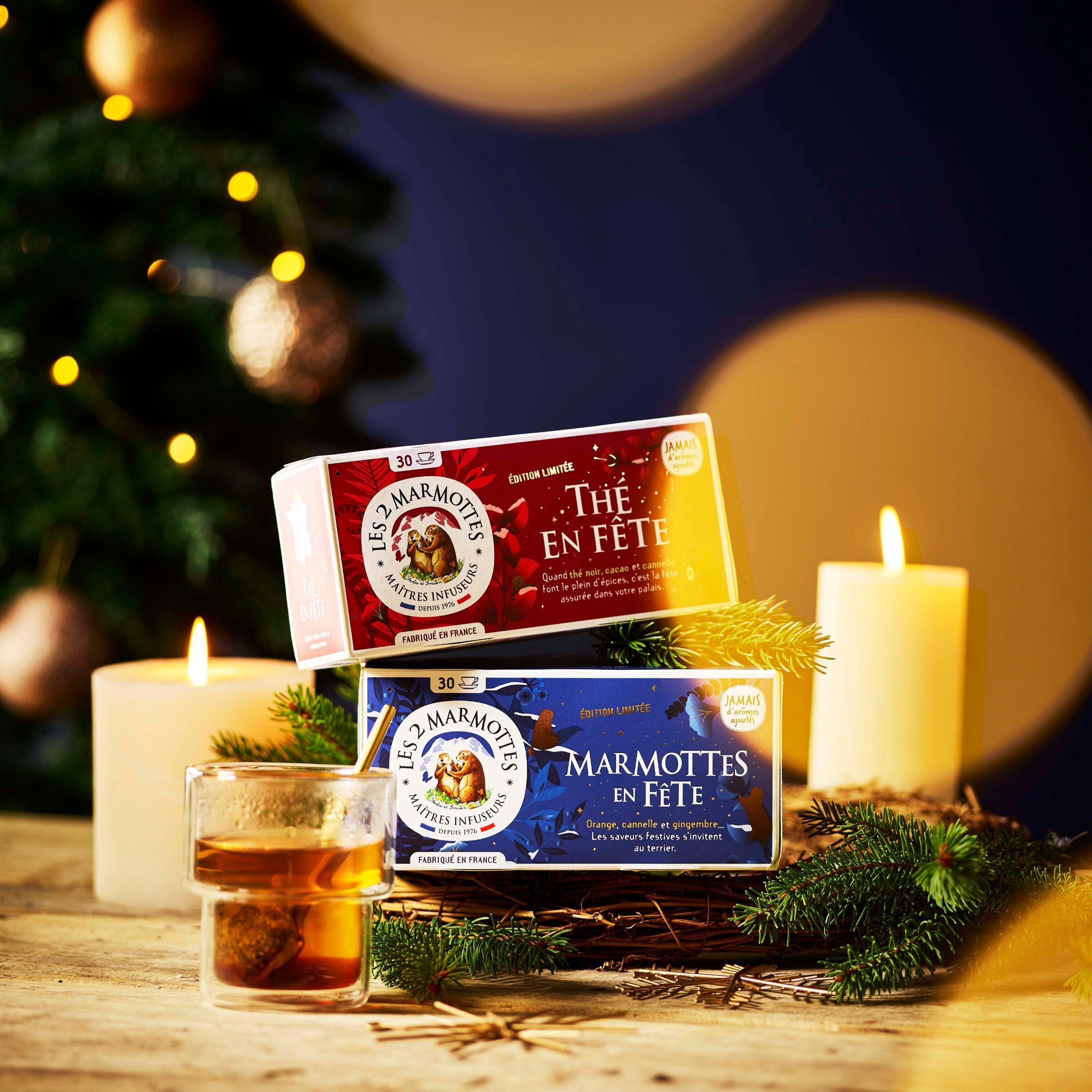 Idée cadeau secret santa made in france : 1 infusion + 1 thé de noel