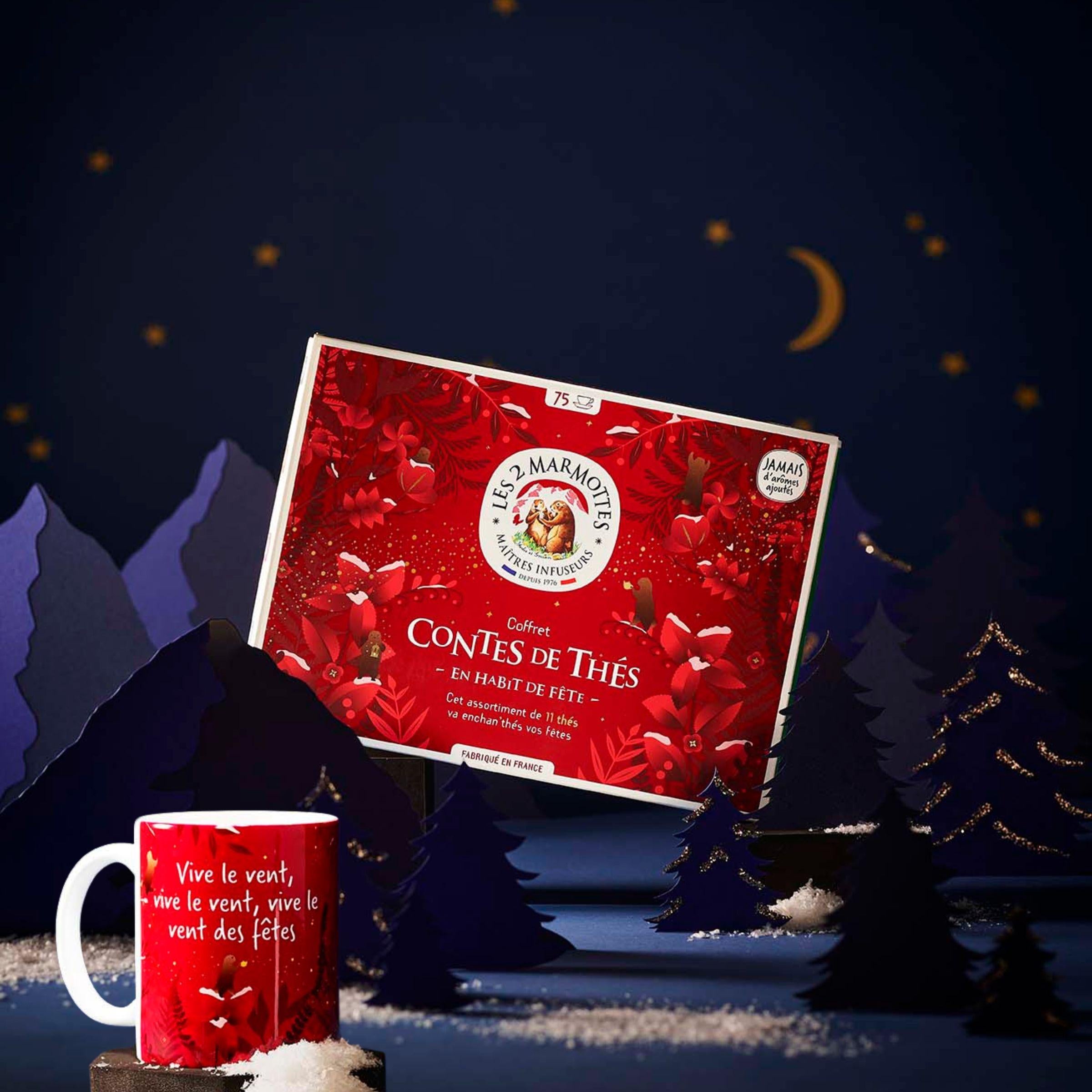 Idée cadeau noel pour fans de thé : coffret 11 thés + mug assorti