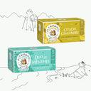 2 tisanes estivales à boire froides : tisane 2 menthes et tisane citron-gingembre. Sans arômes ajoutés.