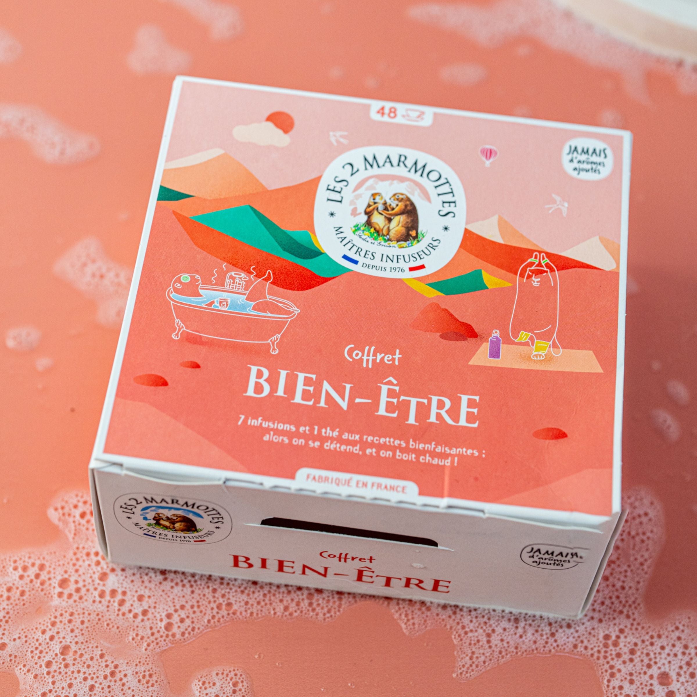 Coffret bien être, 7 tisanes et 1 thé, des recettes naturelles pour se faire du bien