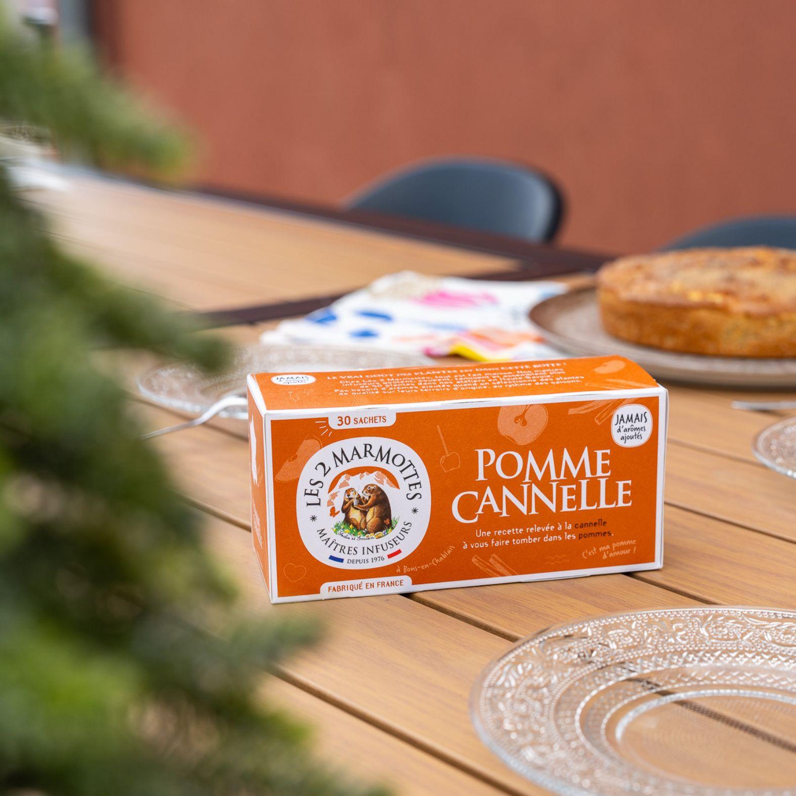 Tisane pomme cannelle, tisane gourmande inspiration pâtisserie crumble