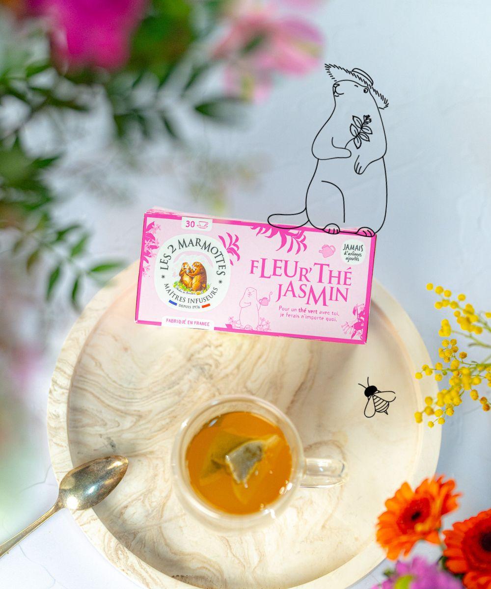Tisanes et thés aux fleurs Les 2 Marmottes