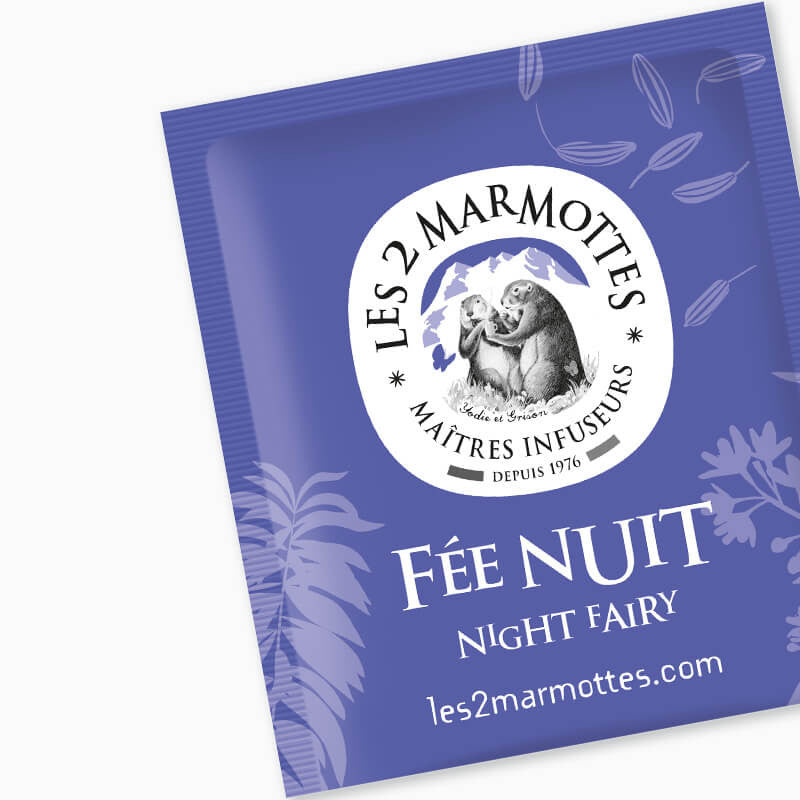 Sachet bleu de tisane Fée Nuit