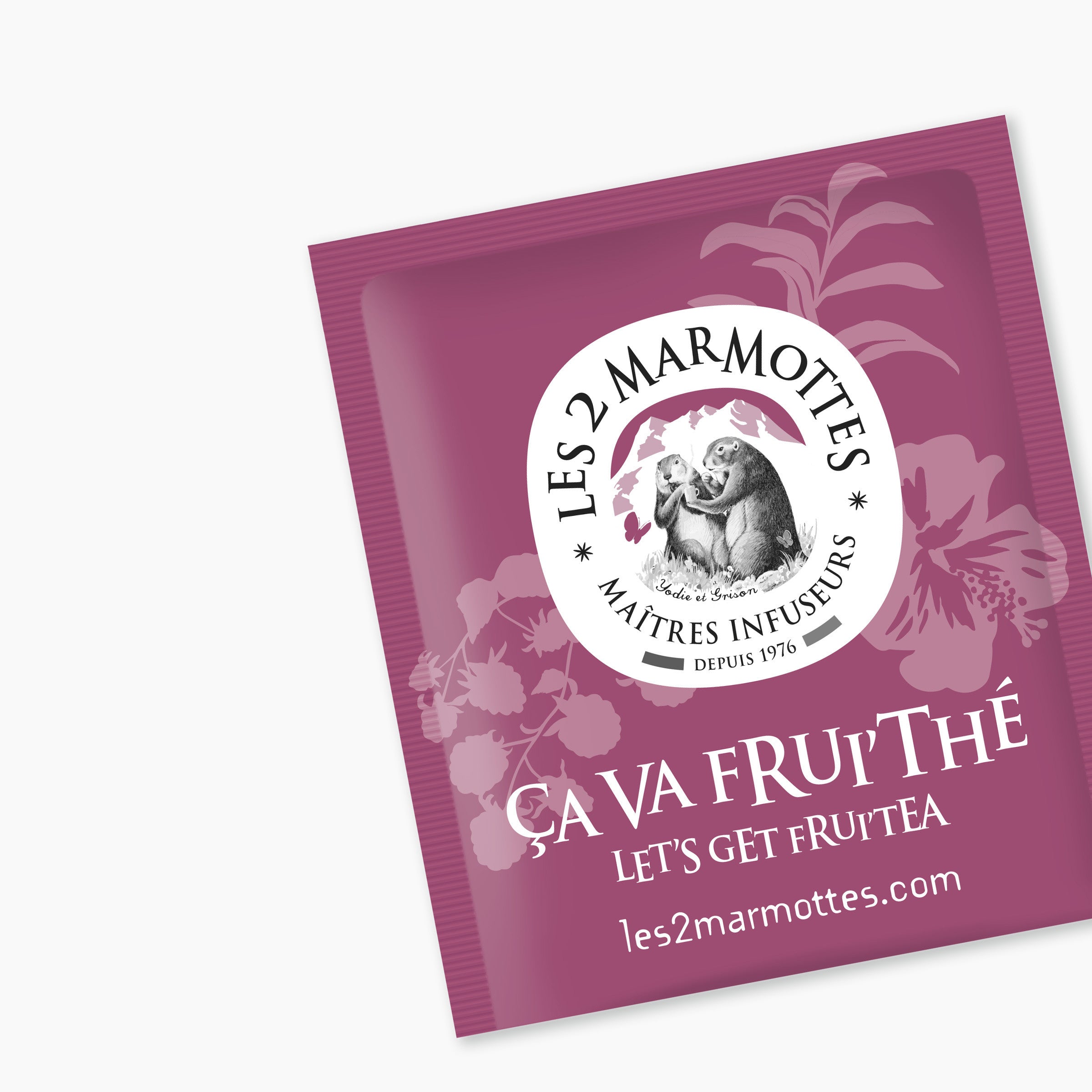 Sachet de thé noir aux fruits rouges Les 2 Marmottes