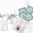 Kit de voyage à composer, pochette coton et sachets vrac