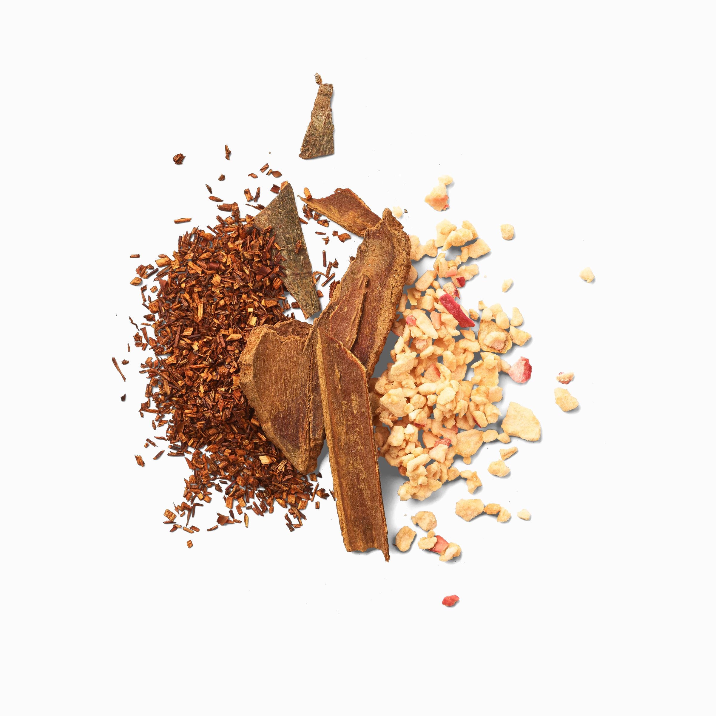 Plantes composant l'infusion rooibos pomme cannelle