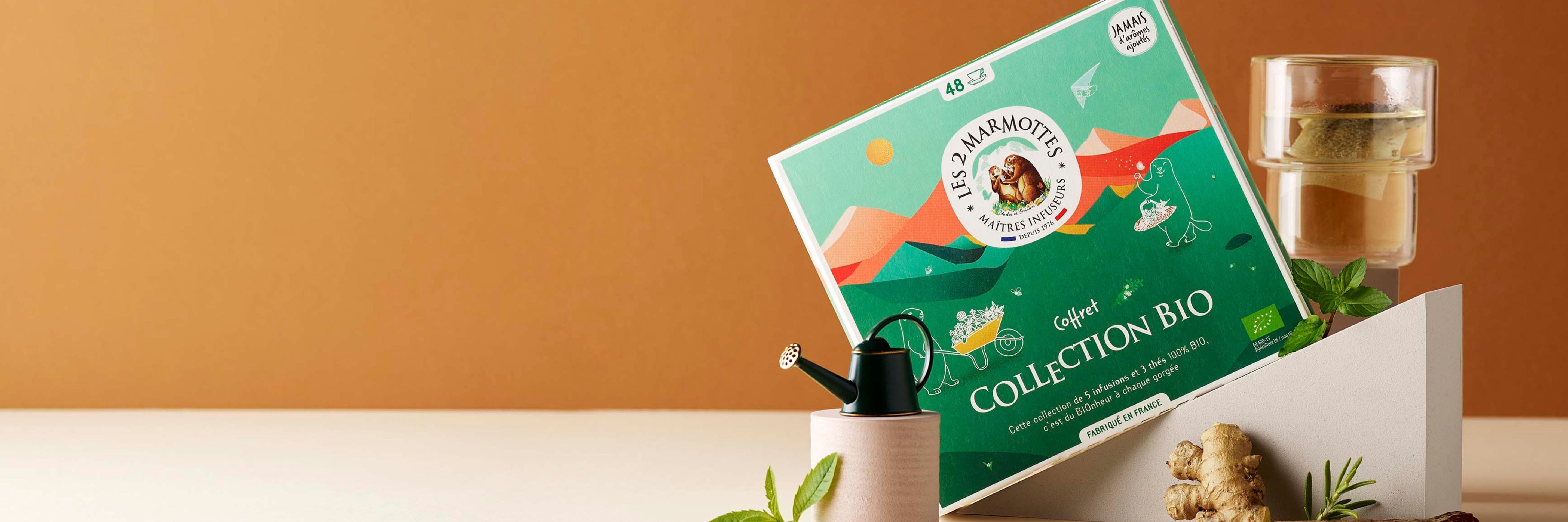 Thés et tisanes biologiques Les 2 Marmottes, recettes 100% bio