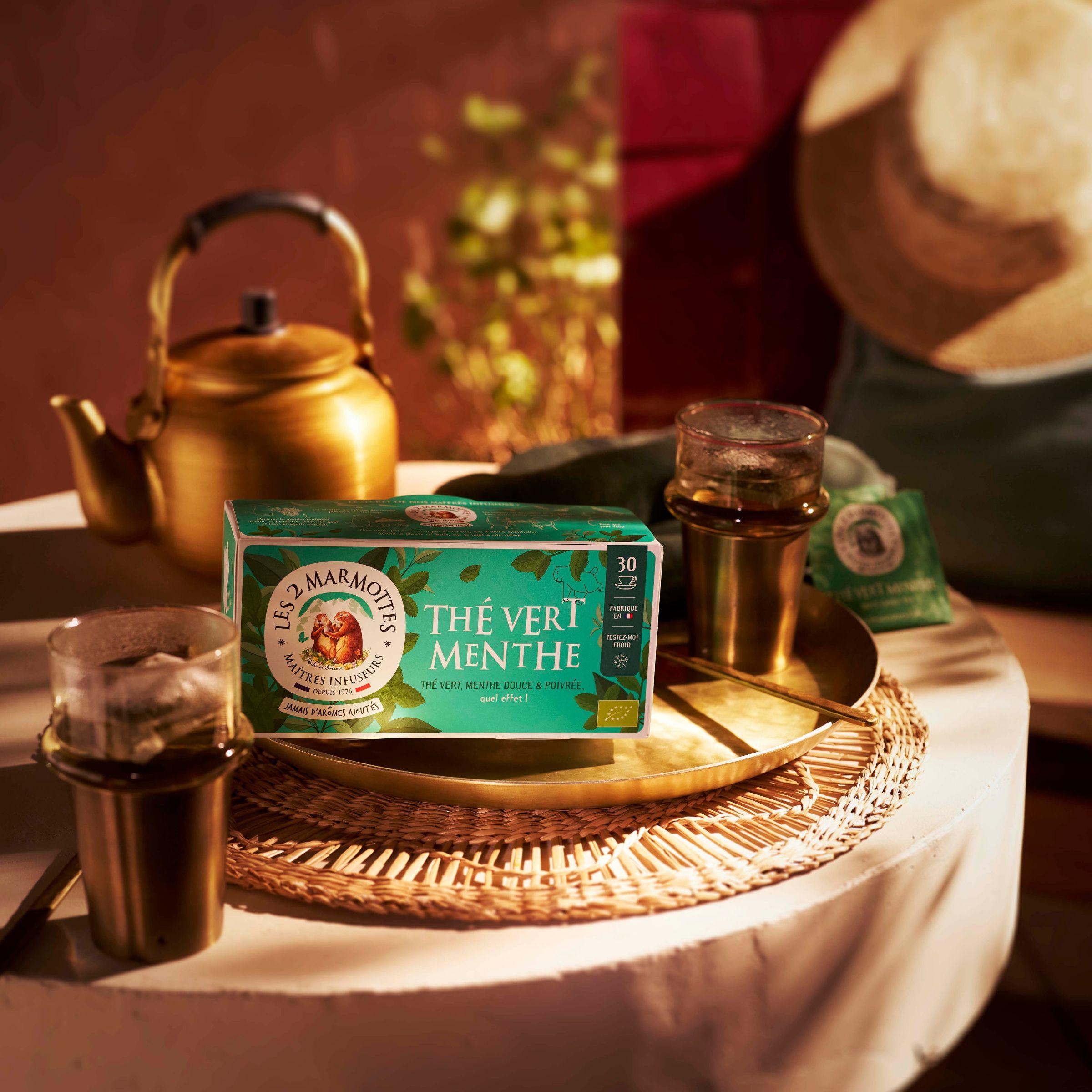 Thé vert bio menthe Sans arômes ajoutés