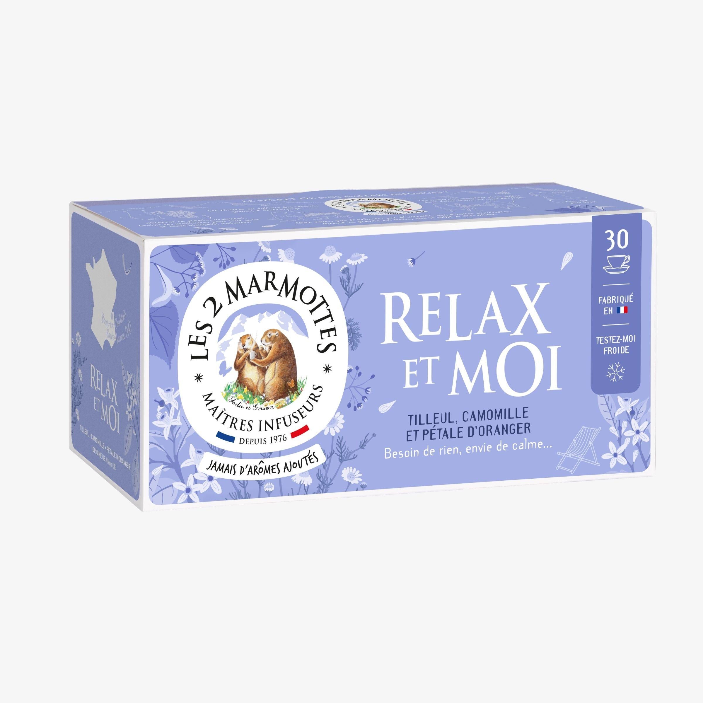 Relax et Moi, infusion camomille verveine tilleul pour se détendre