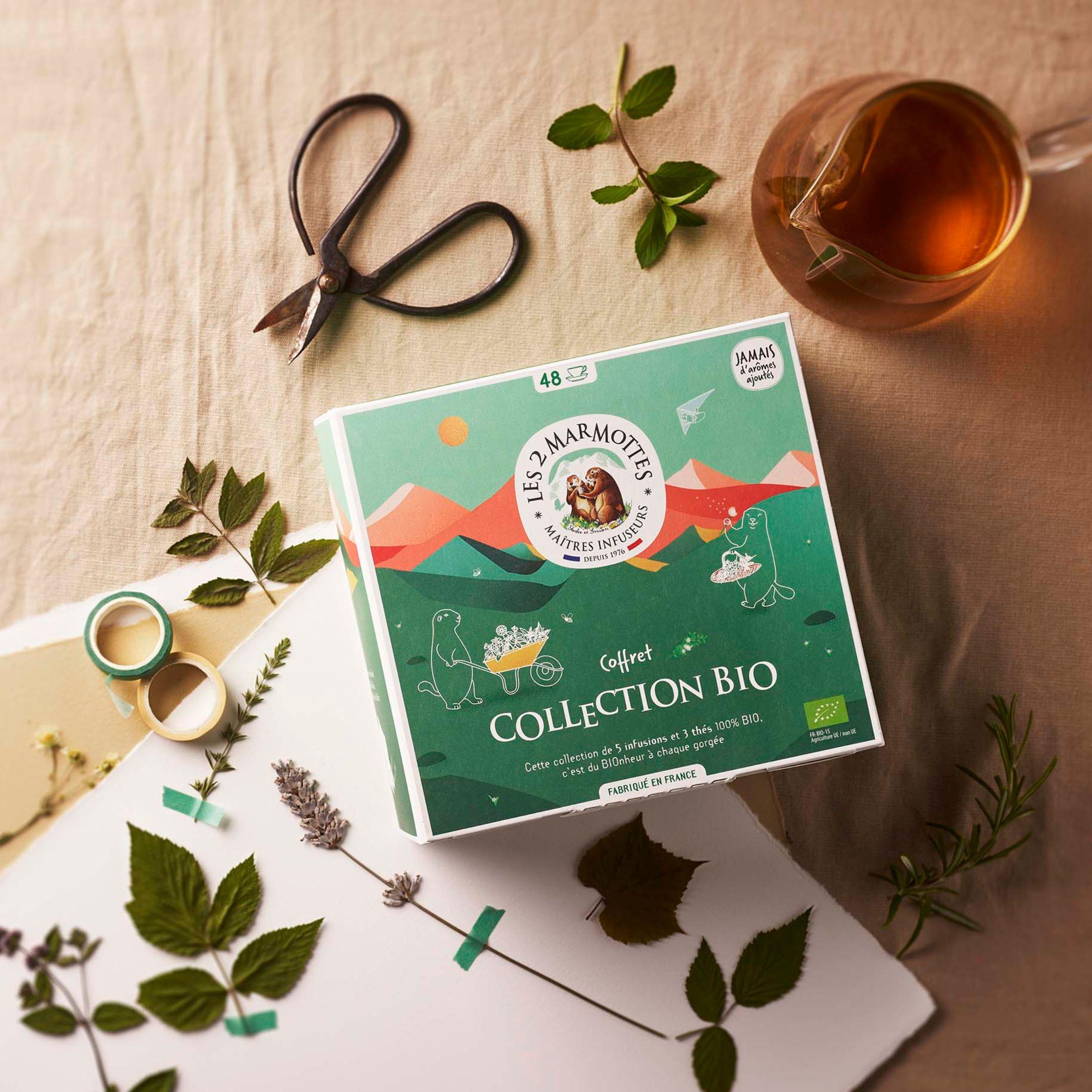 Petit coffret tisanes bio 48 sachets