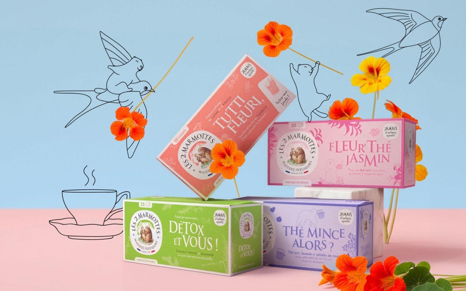 Pack 4 tisanes et thés de printemps