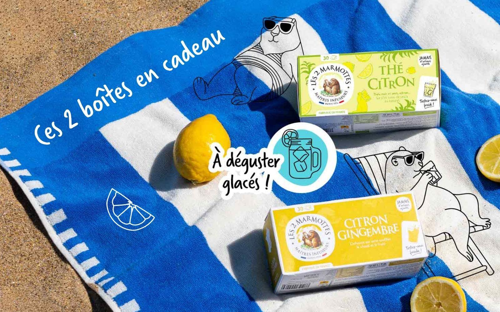 2 thés glacés citron en cadeau dès 35€ d'achat