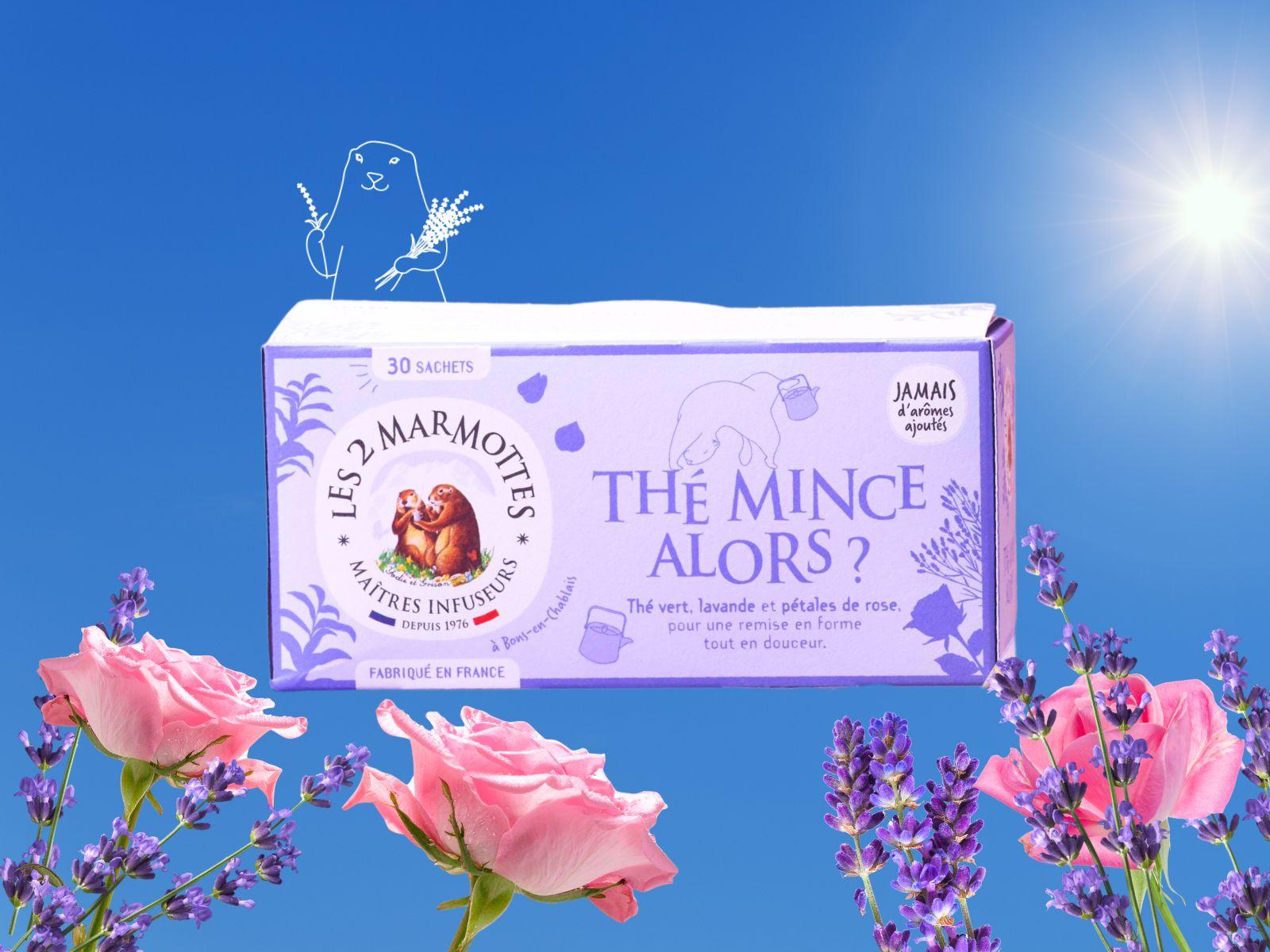 Thé vert minceur, pétales de rose et lavande pour une remise en forme tout en douceur