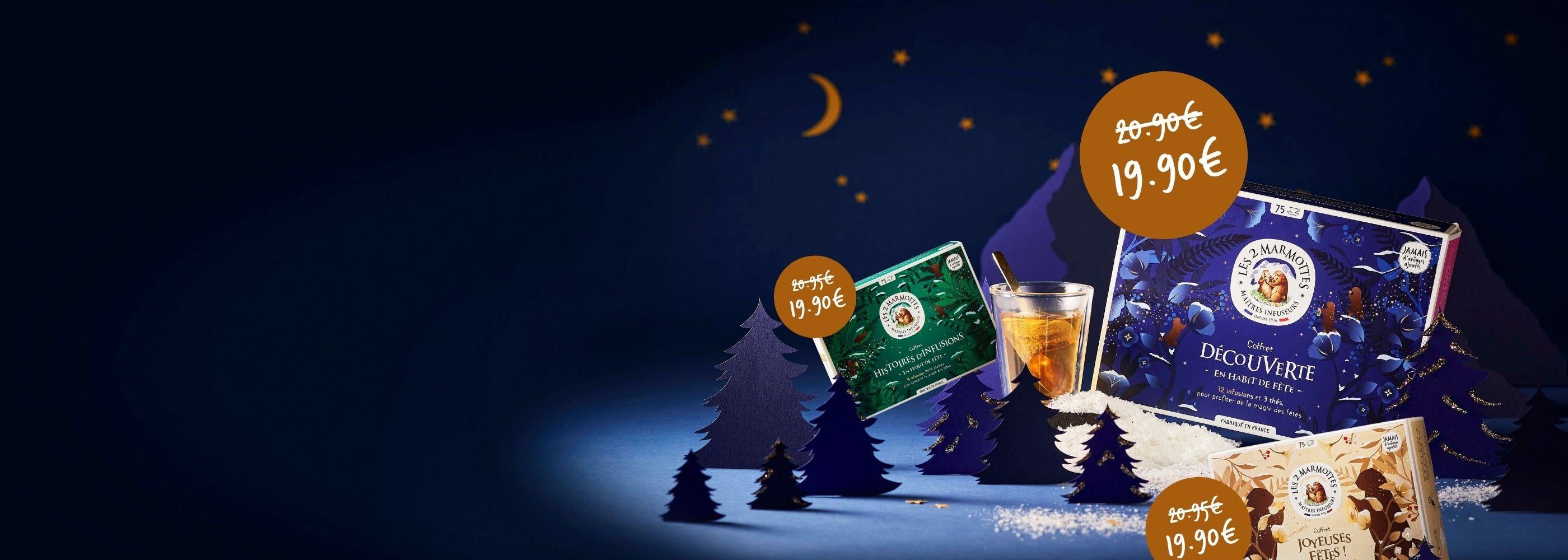 Coffrets cadeaux thés et tisanes à moins de 20€