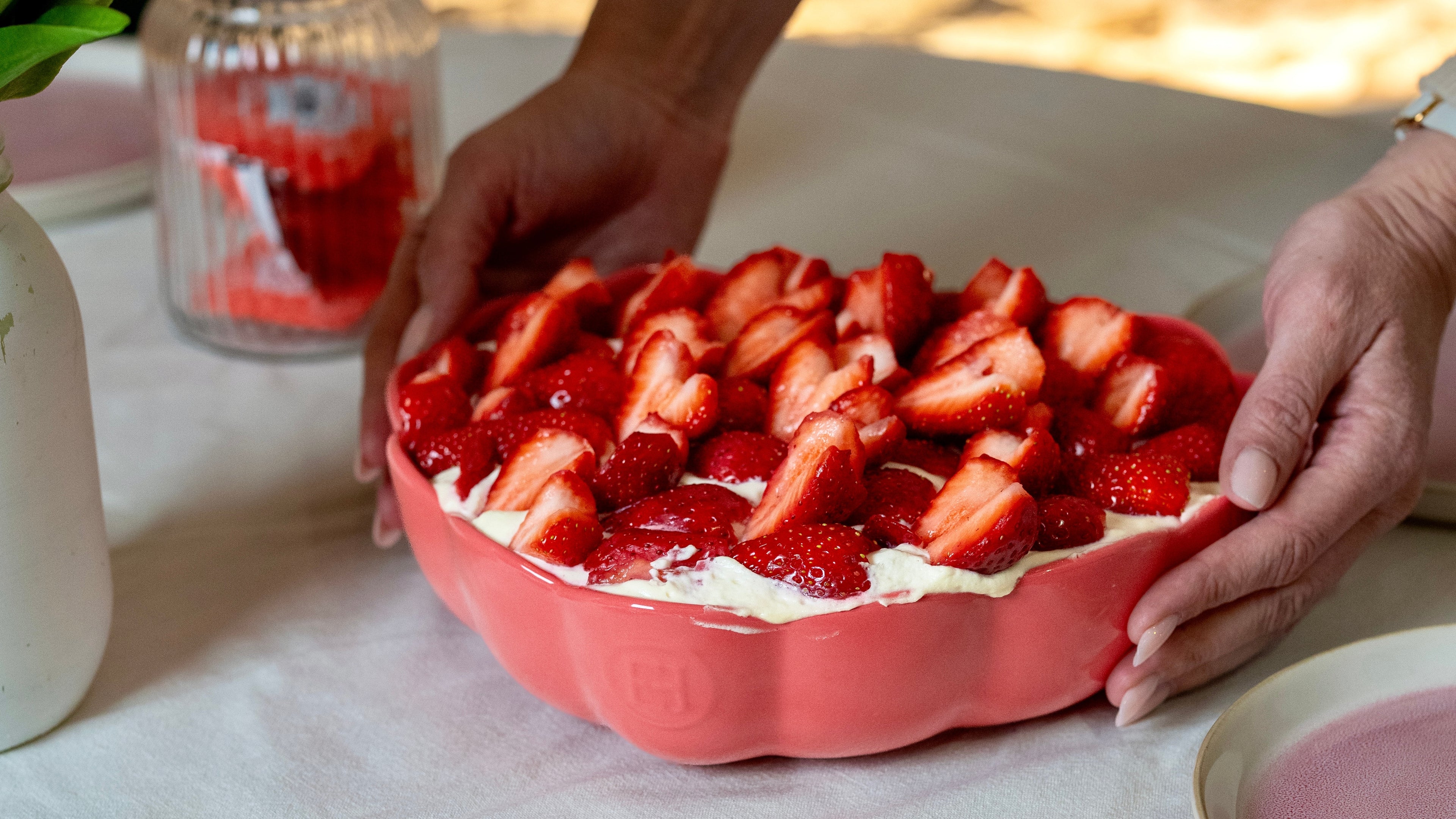 Recette tiramisu estival, fraises et hibiscus