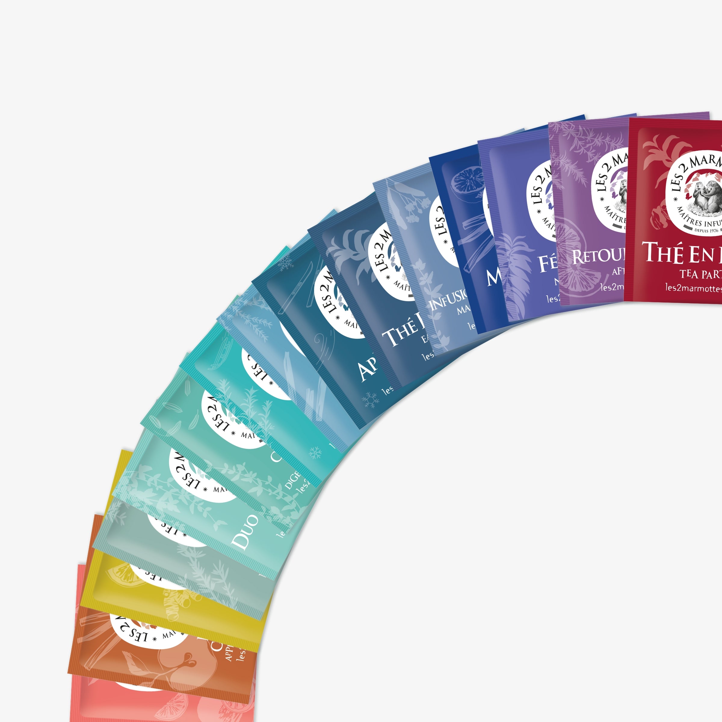 Le coffret cadeau de noel Joyeuses Fêtes contient 15 tisanes et thés différents, dont 2 éditions limitées de noel