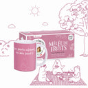 Cadeau original : une tasse rose et sa tisane aux fruits assortie
