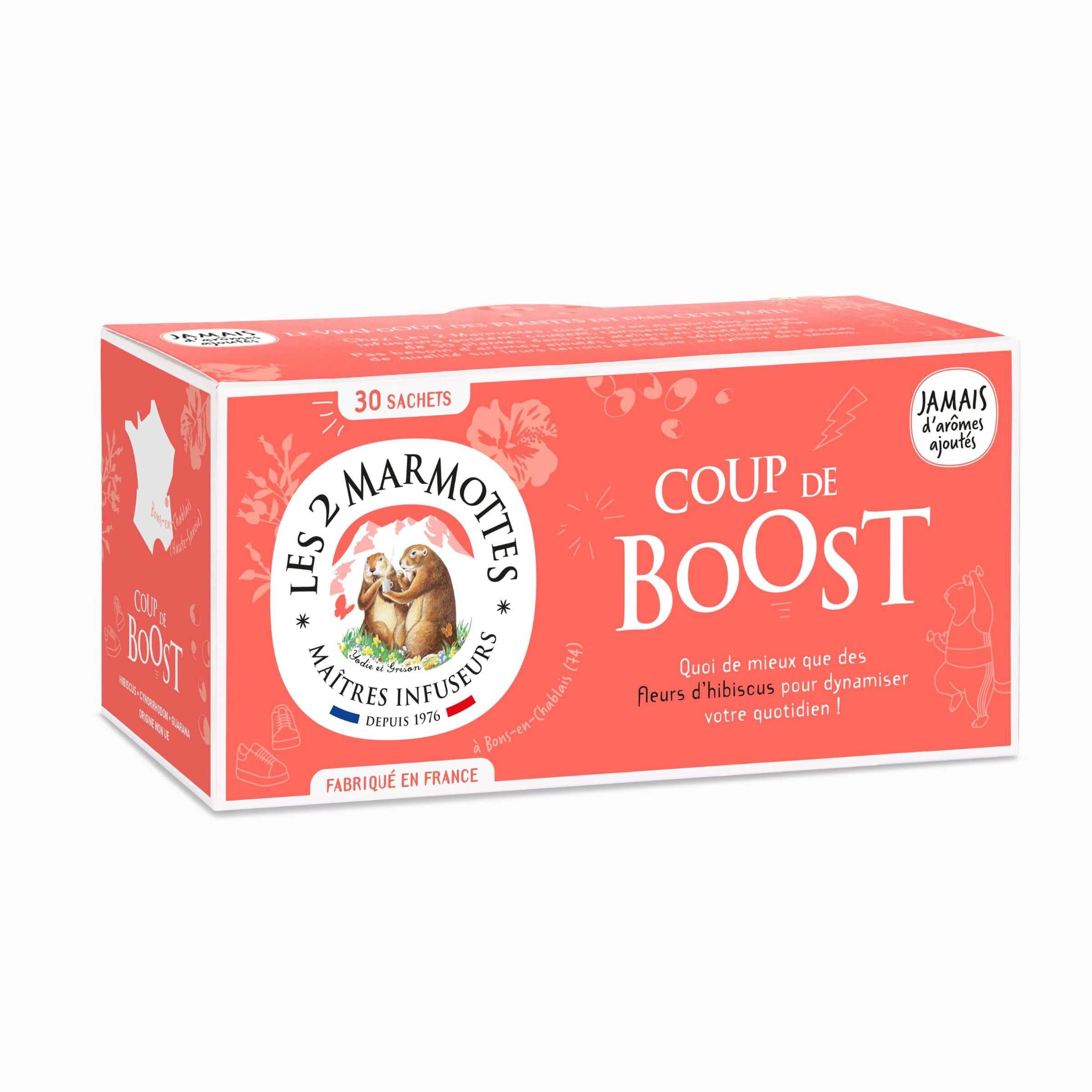 Infusion energisante pour le matin : Coup de Boost, à la fleur d'hibiscus