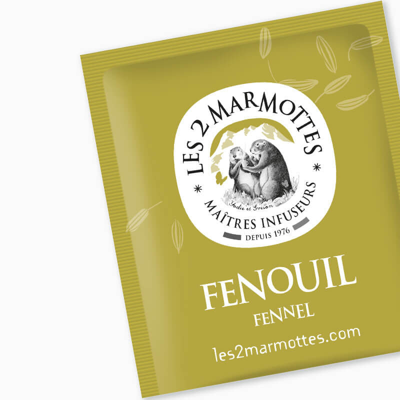 Sachet de tisane pur fenouil Les 2 Marmottes