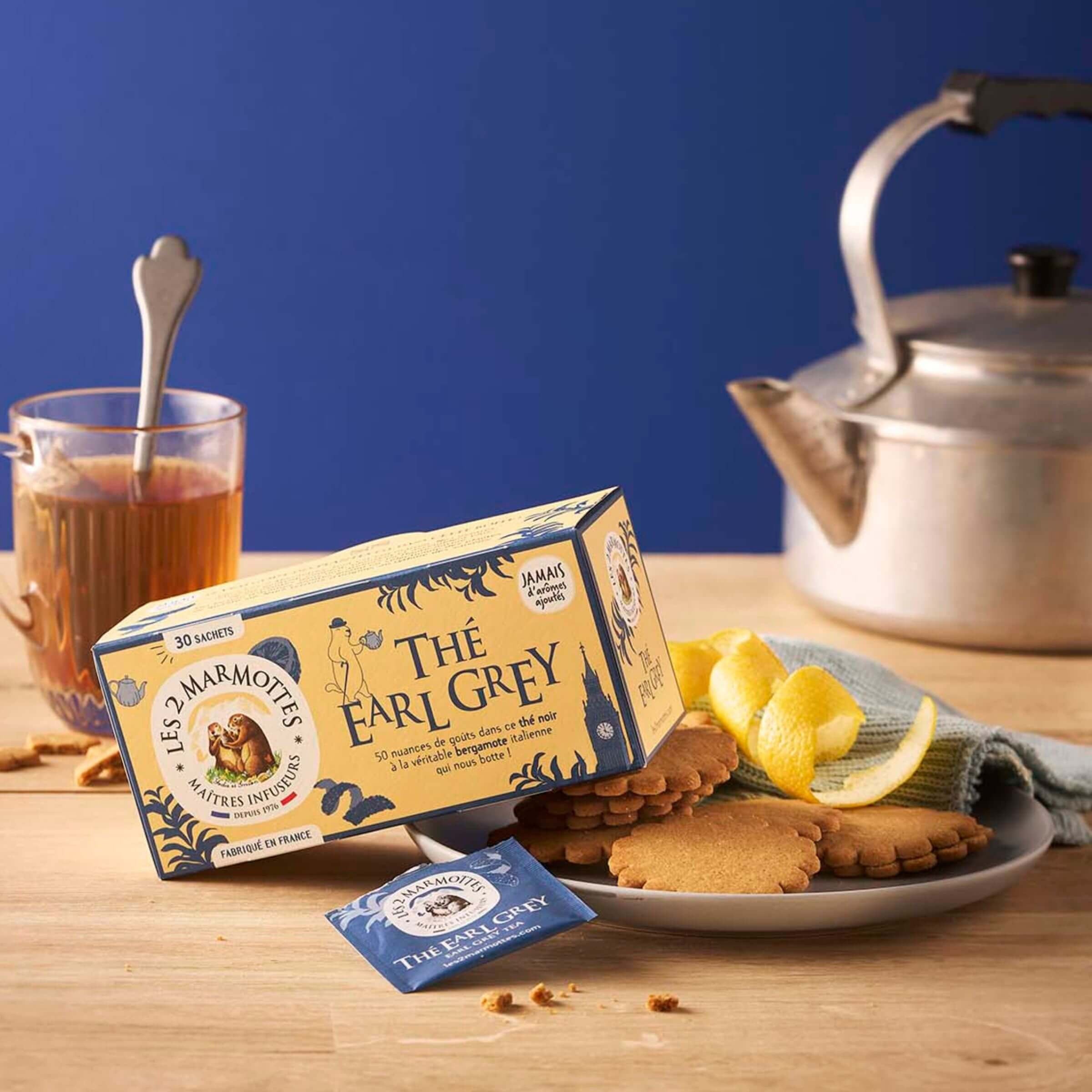 Le thé bio earl grey à la bergamore d'italie